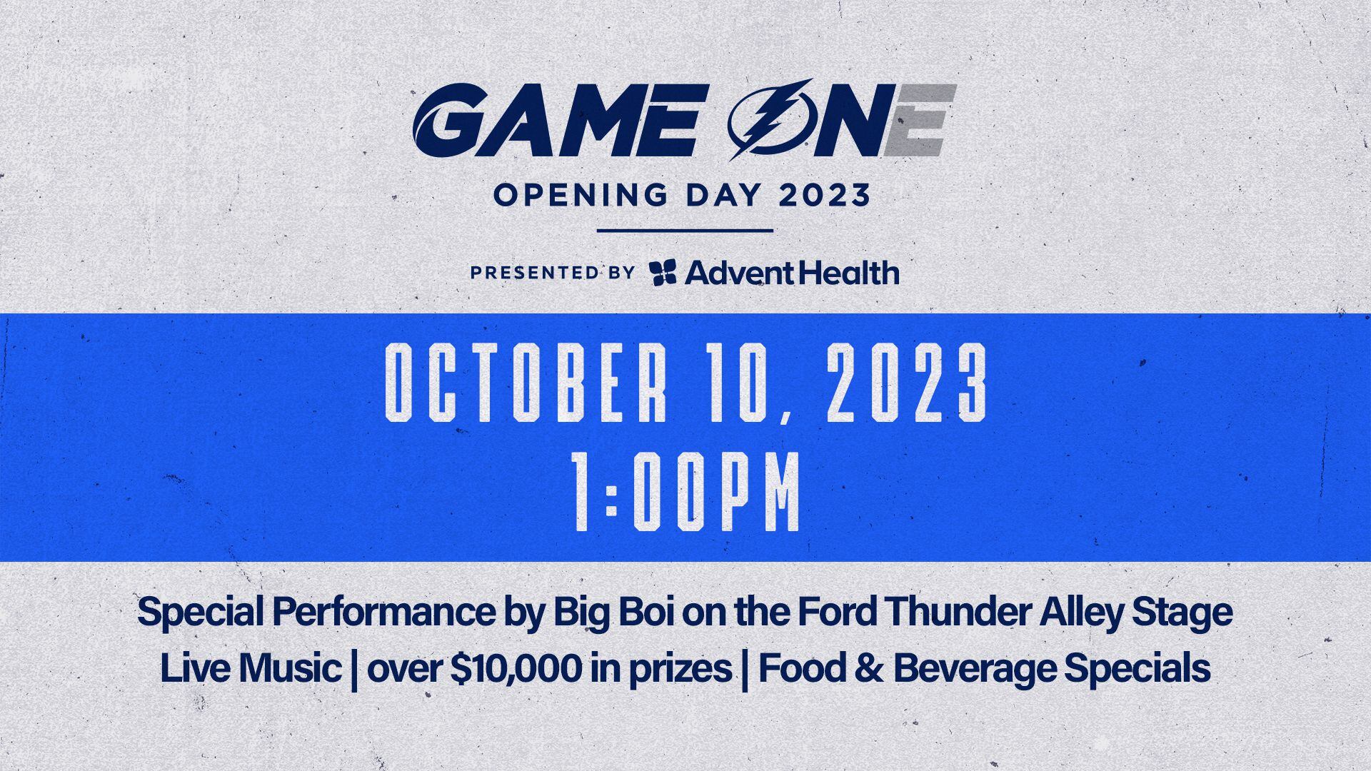 Tampa Bay Lightning Season Tickets (Includes Tickets To All Regular Season  Home Games), Amalie Arena, Tampa, October 9 2023